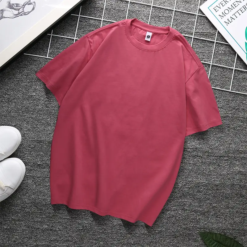 240g Heavy Cotton T-Shirt Black White Multi Color - Image 30