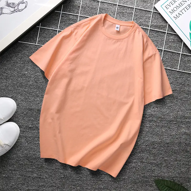 240g Heavy Cotton T-Shirt Black White Multi Color - Image 5