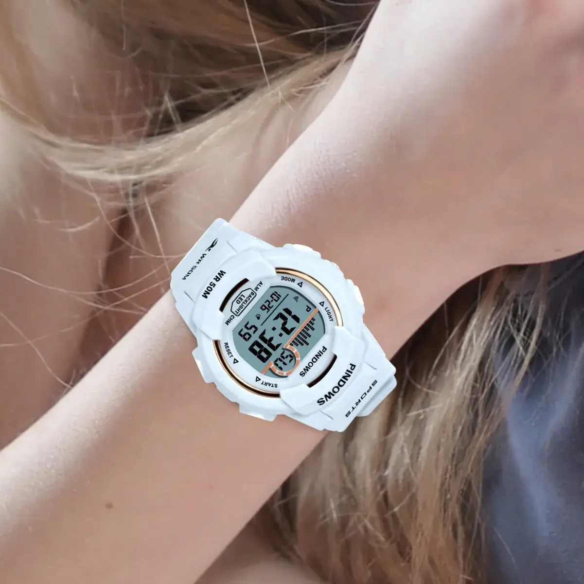 Green Waterproof Digital Watch for Men Women - Image 9