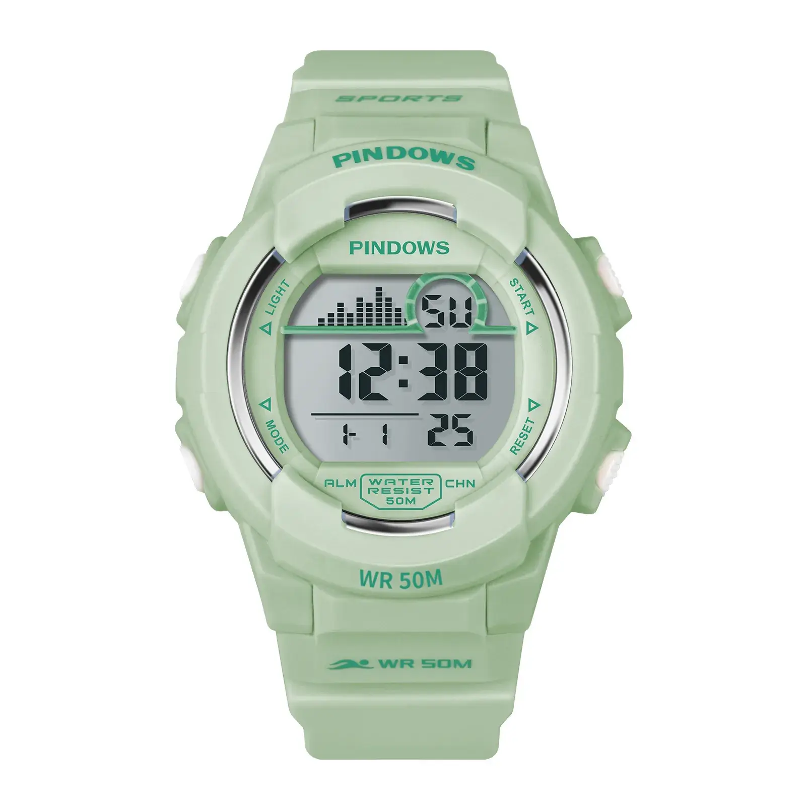 Green Waterproof Digital Watch for Men Women - Image 5