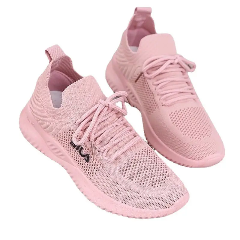 Sports Shoes 2026 Summer New Style Fly-Woven Mesh Comfortable Breathable Casual Shoes Lazy Slip-On Outdoor Running Shoes - Image 7