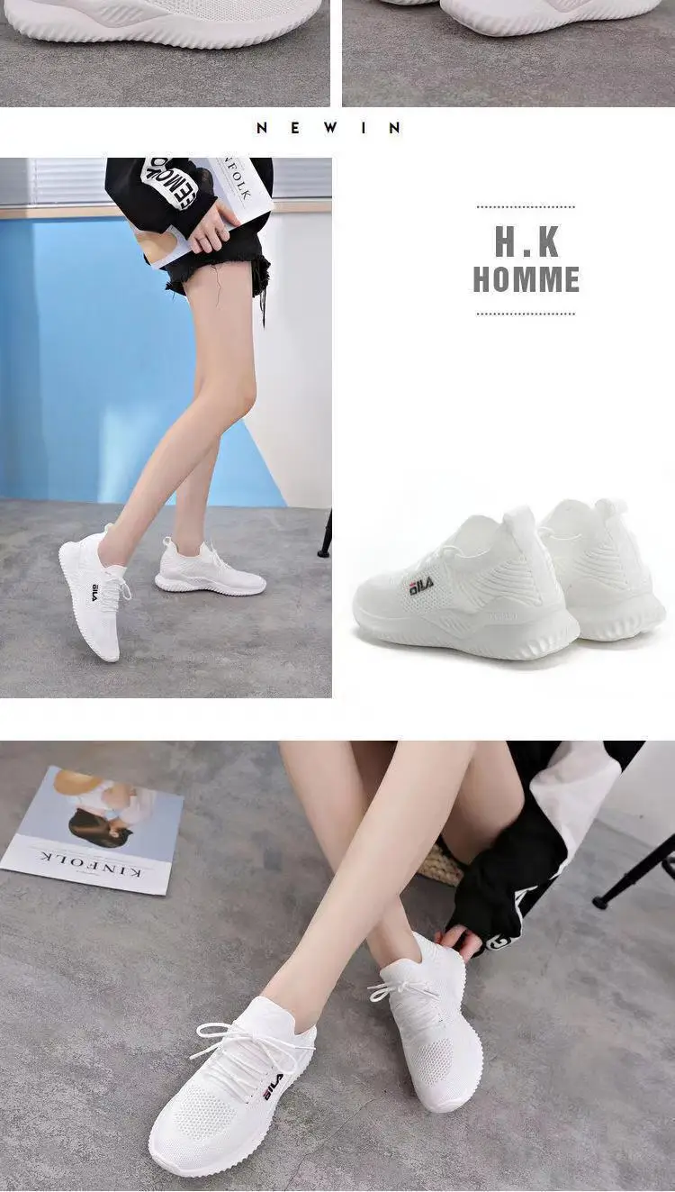 Sports Shoes 2026 Summer New Style Fly-Woven Mesh Comfortable Breathable Casual Shoes Lazy Slip-On Outdoor Running Shoes — feature 24
