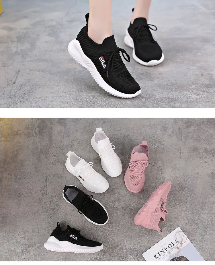 Sports Shoes 2026 Summer New Style Fly-Woven Mesh Comfortable Breathable Casual Shoes Lazy Slip-On Outdoor Running Shoes — feature 28