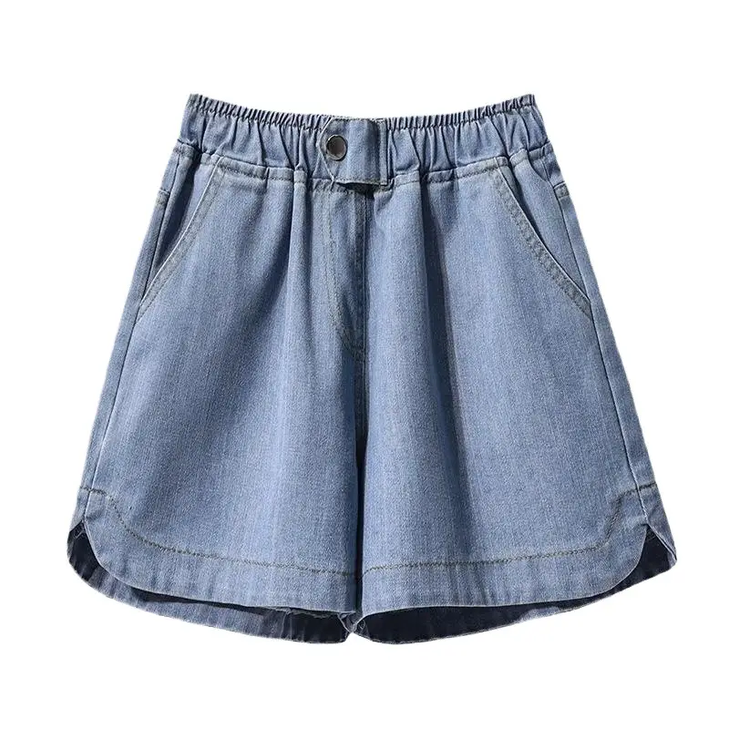 Denim Shorts Wide Leg Hot Pants Fat Plus Size