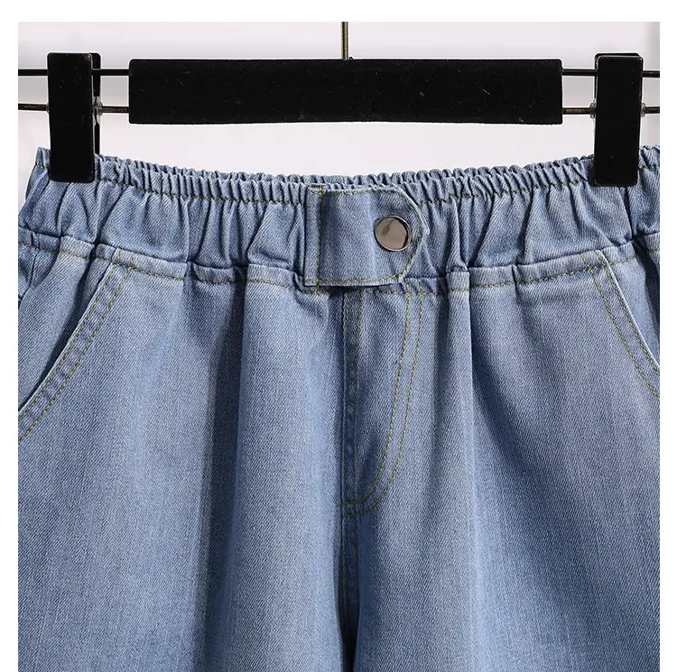 Denim Shorts Wide Leg Hot Pants Fat Plus Size — feature 11