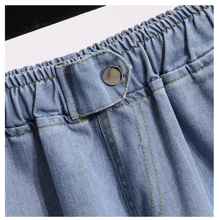 Denim Shorts Wide Leg Hot Pants Fat Plus Size — feature 12