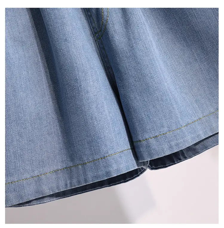 Denim Shorts Wide Leg Hot Pants Fat Plus Size — feature 13
