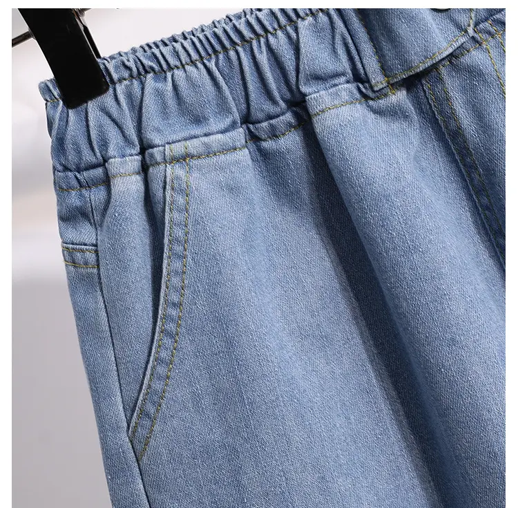Denim Shorts Wide Leg Hot Pants Fat Plus Size — feature 14