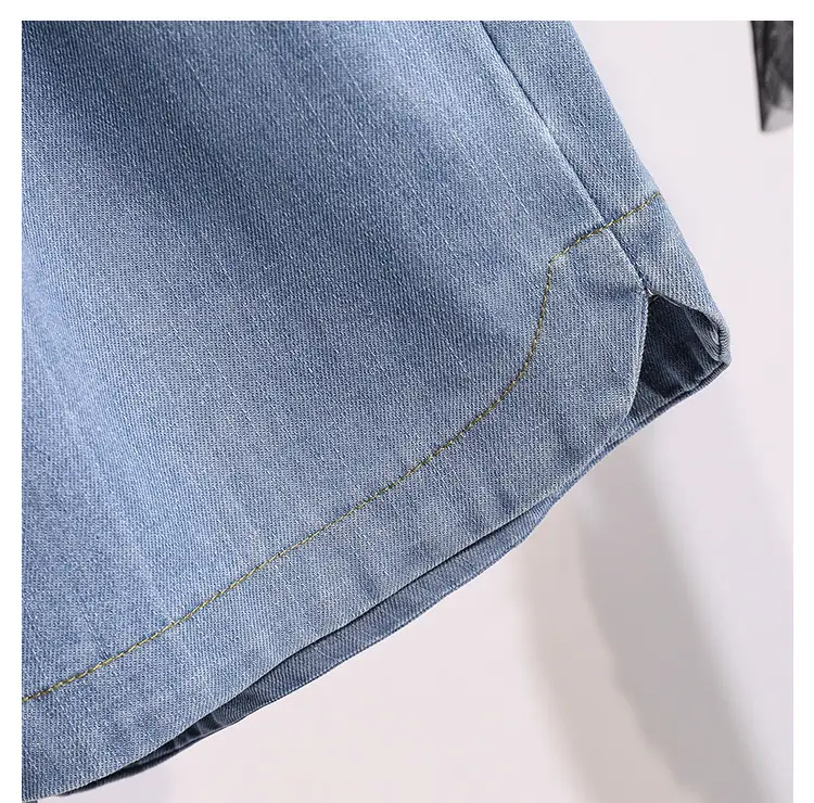 Denim Shorts Wide Leg Hot Pants Fat Plus Size — feature 15