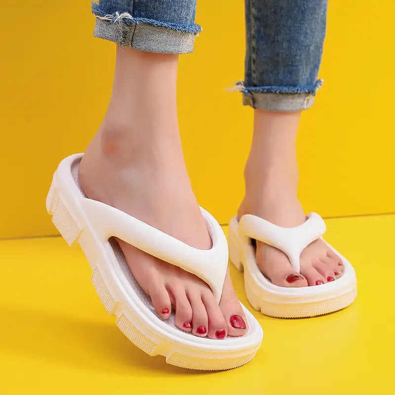 2022 Summer EVA High Heel Slippers Women's White