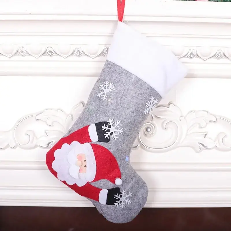 2022 Snowman Christmas Socks Medium Grey - Image 6