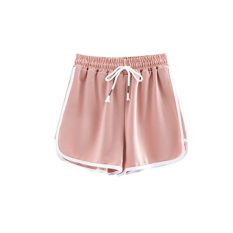 Women's Pink Drawstring Shorts Summer Wear - Image 9