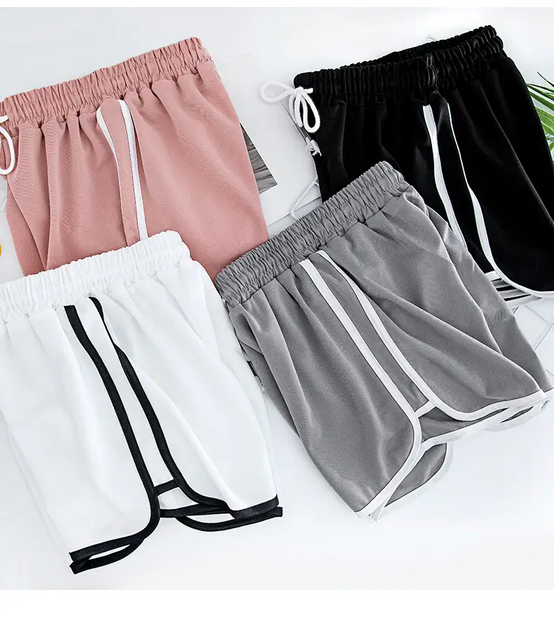 Women's Pink Drawstring Shorts Summer Wear — feature 11