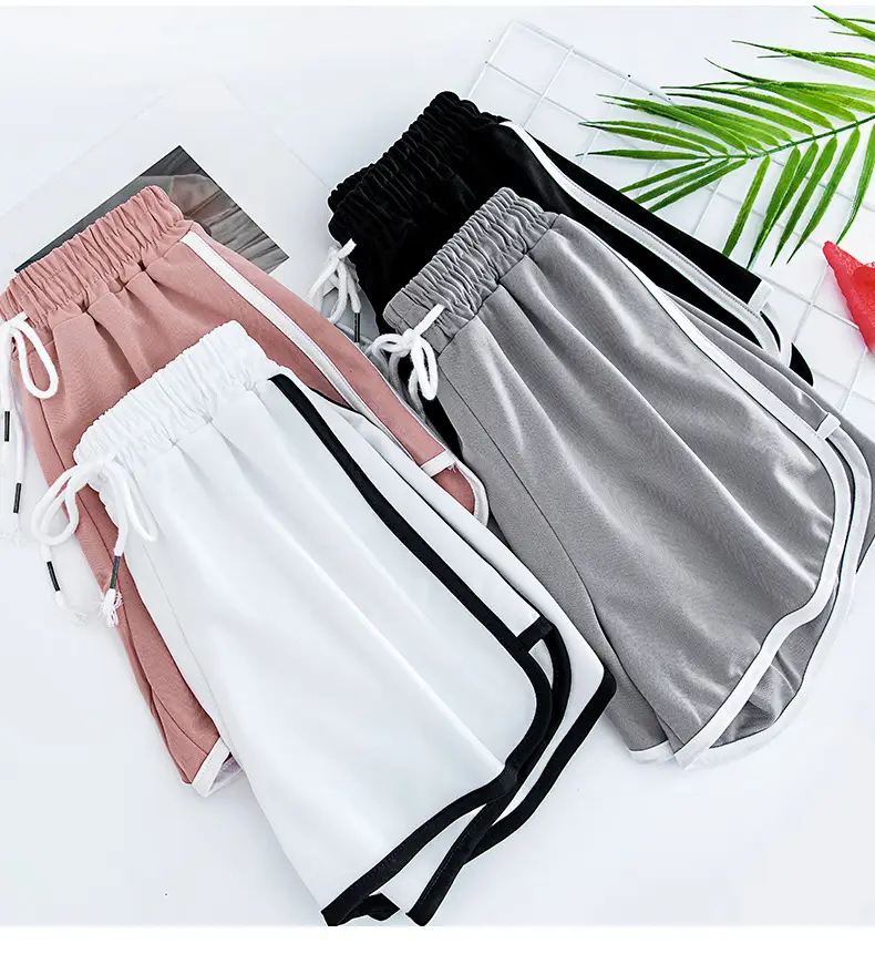 Women's Pink Drawstring Shorts Summer Wear — feature 15