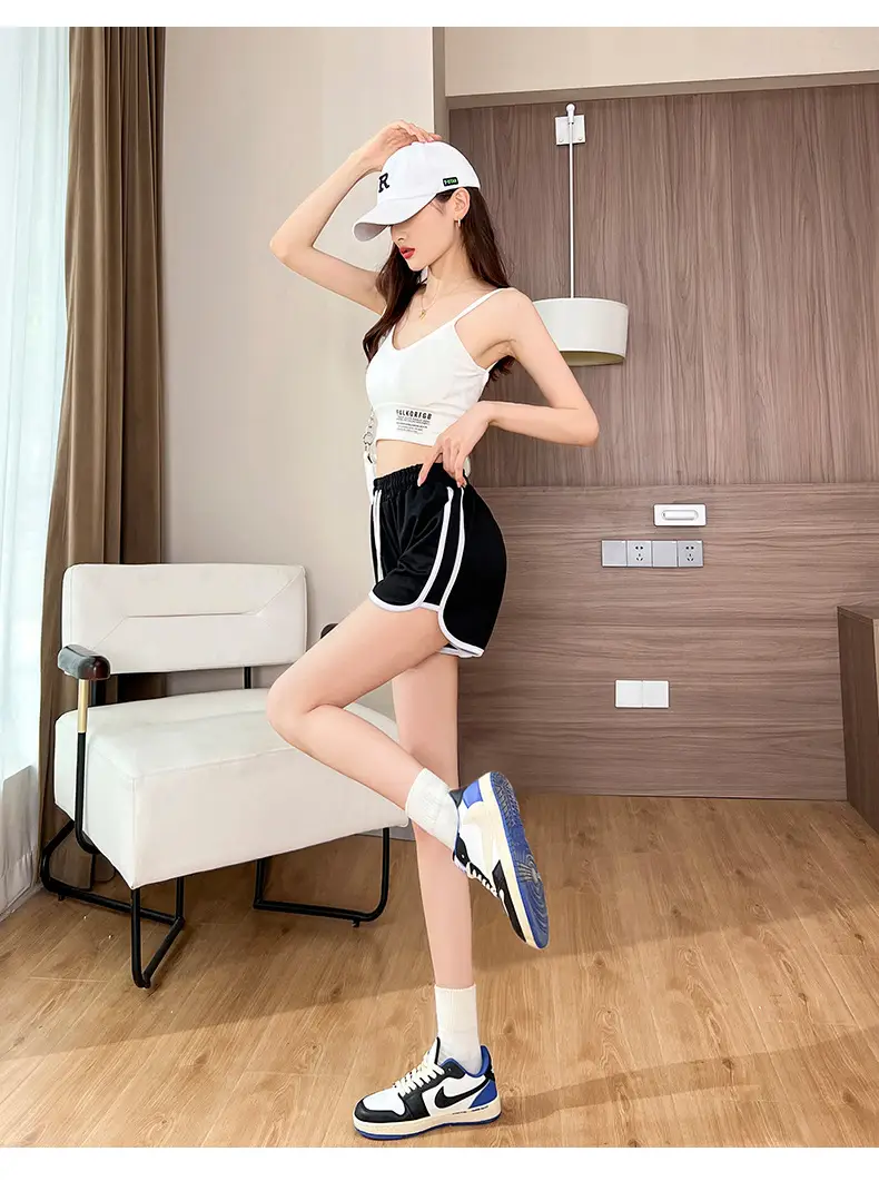 Women's Pink Drawstring Shorts Summer Wear — feature 18