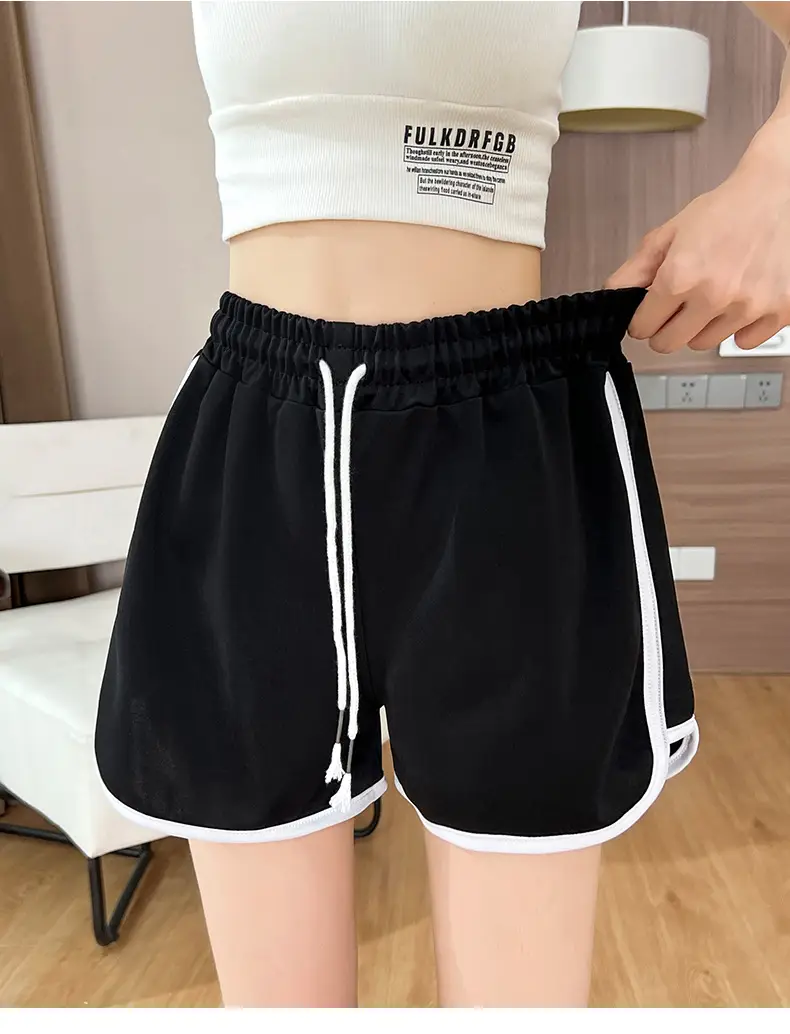 Women's Pink Drawstring Shorts Summer Wear — feature 22