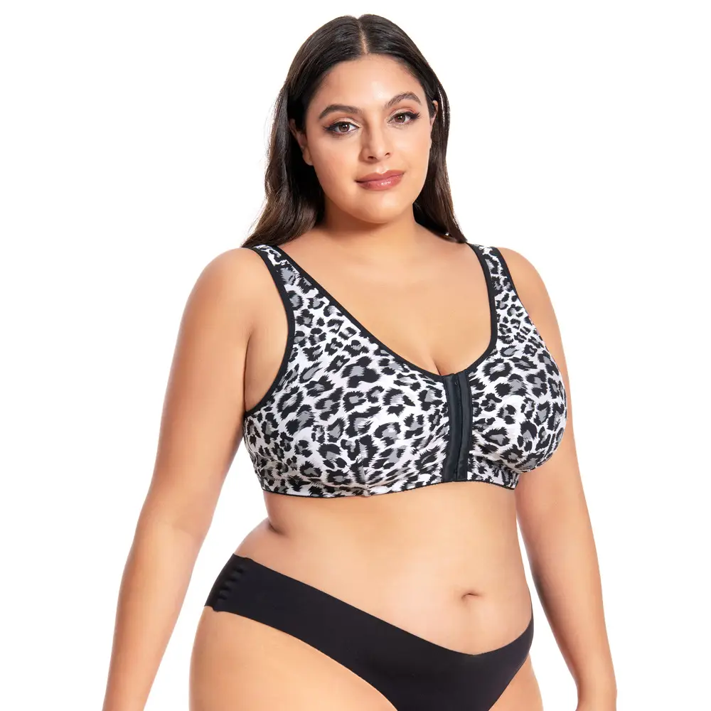 Black Silicone Breast Support Bra with Wide Strap
