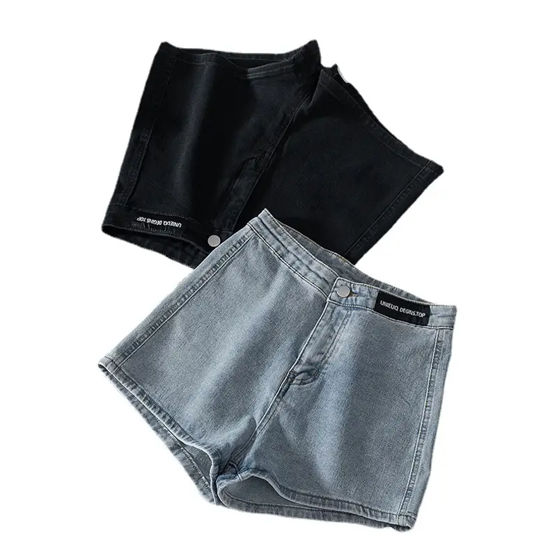 Women Denim Shorts High Waist Slimming Summer Wear - Image 6