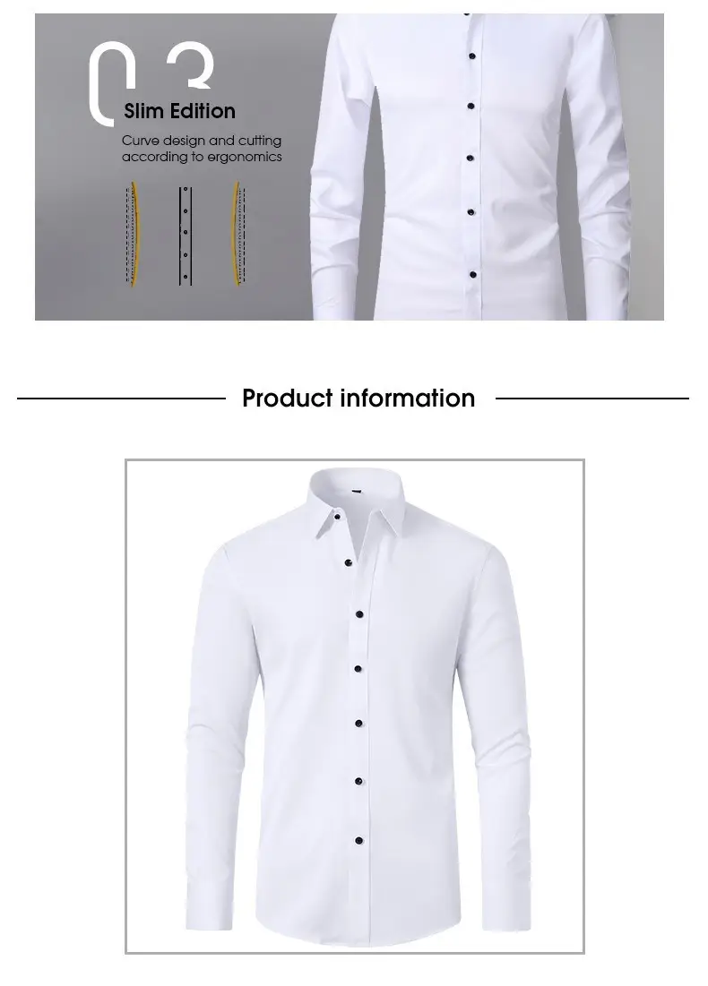 Men's Light Blue Long Sleeve Button Down Shirt — feature 19