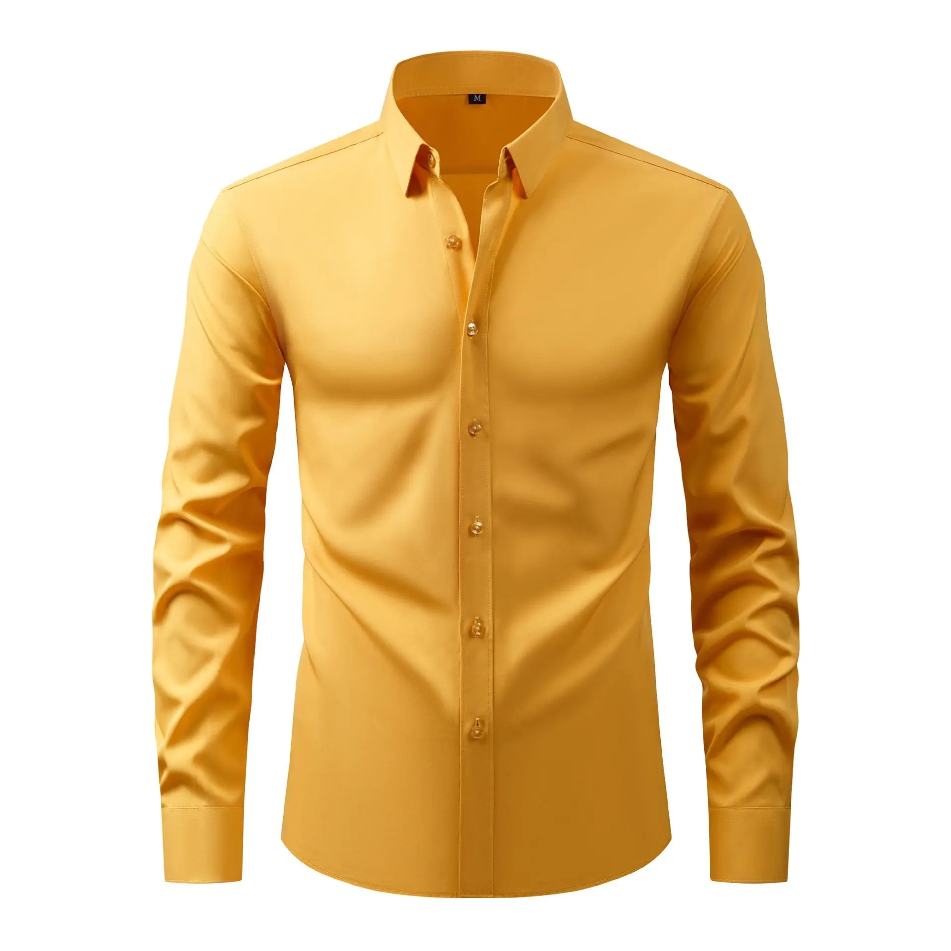 Men's Light Blue Long Sleeve Button Down Shirt - Image 18