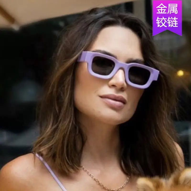 Transparent Gray Square Sunglasses 2022 - Image 18
