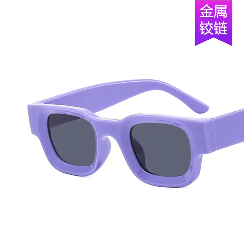 Transparent Gray Square Sunglasses 2022 - Image 20
