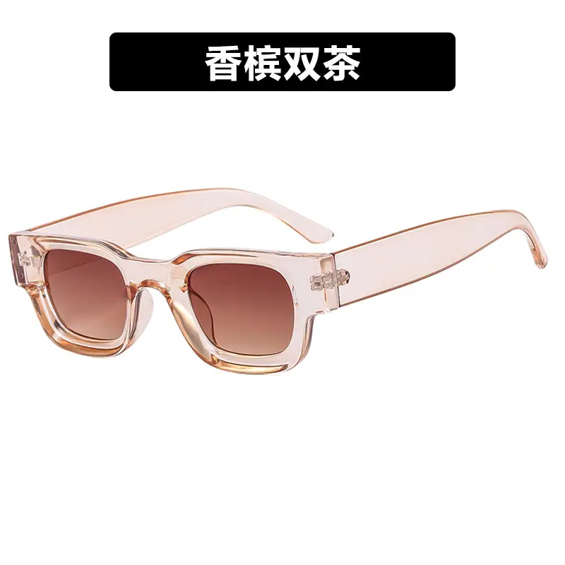 Transparent Gray Square Sunglasses 2022 - Image 13