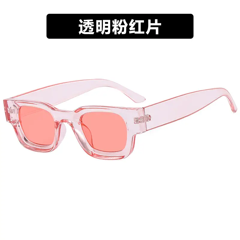 Transparent Gray Square Sunglasses 2022 - Image 15