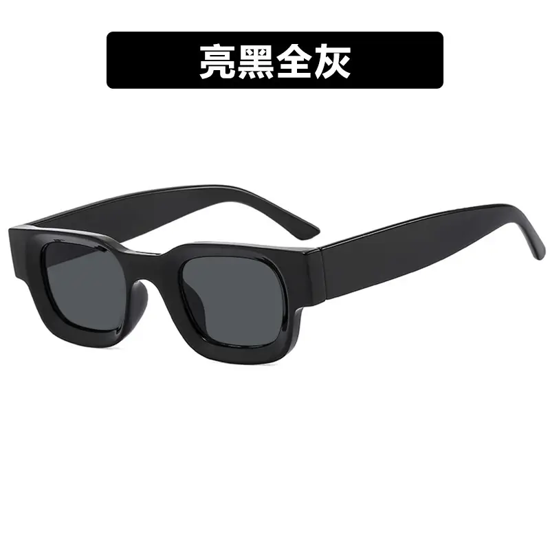 Transparent Gray Square Sunglasses 2022 - Image 5
