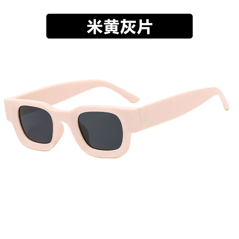 Transparent Gray Square Sunglasses 2022 - Image 6