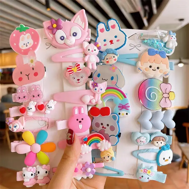 Cute Cartoon Hair-Free Hairpins for Girls - Image 69