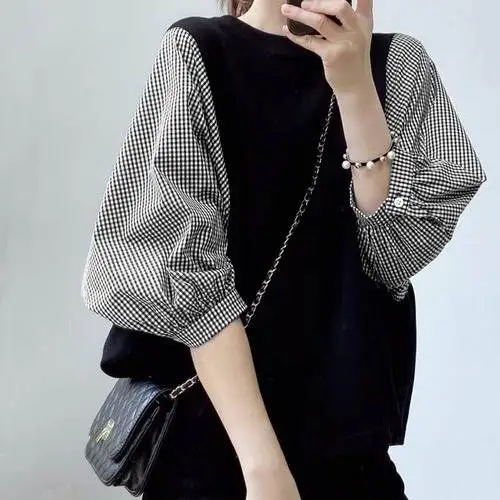 7-Color Fake Two-Piece T-Shirt Top for Women - Image 2