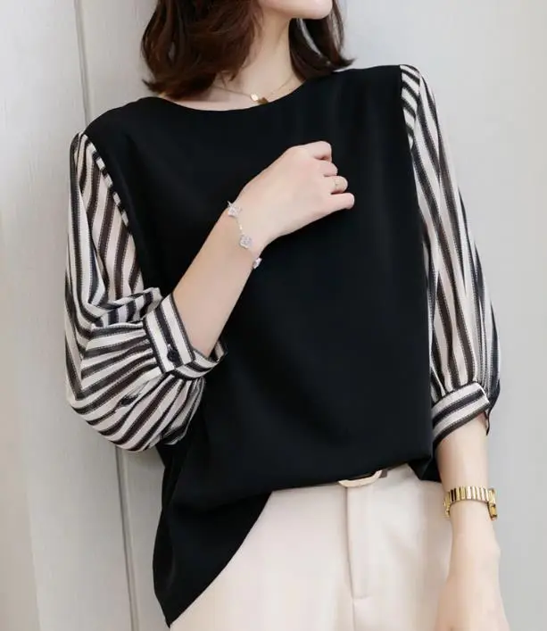 7-Color Fake Two-Piece T-Shirt Top for Women - Image 5