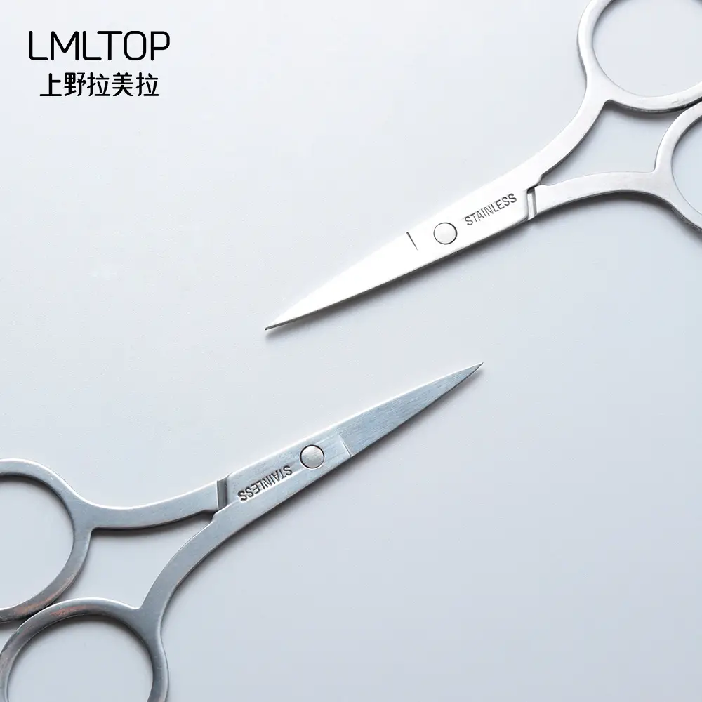 Stainless Steel Eyebrow Scissors Multi-Functional Compact - Image 5