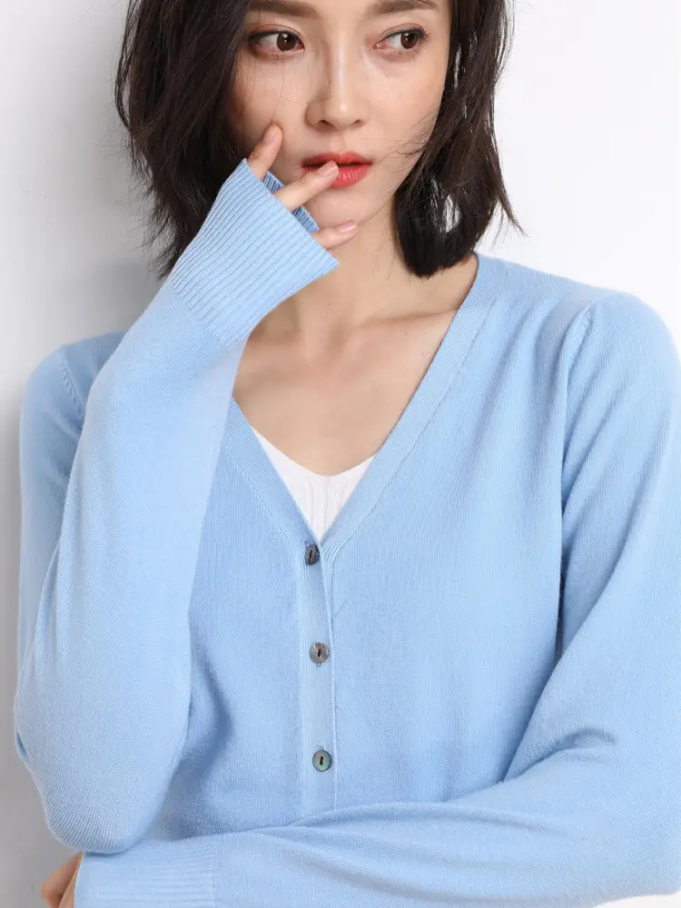 2024 New V-Neck Knitted Cardigan Women Plus Size - Image 13