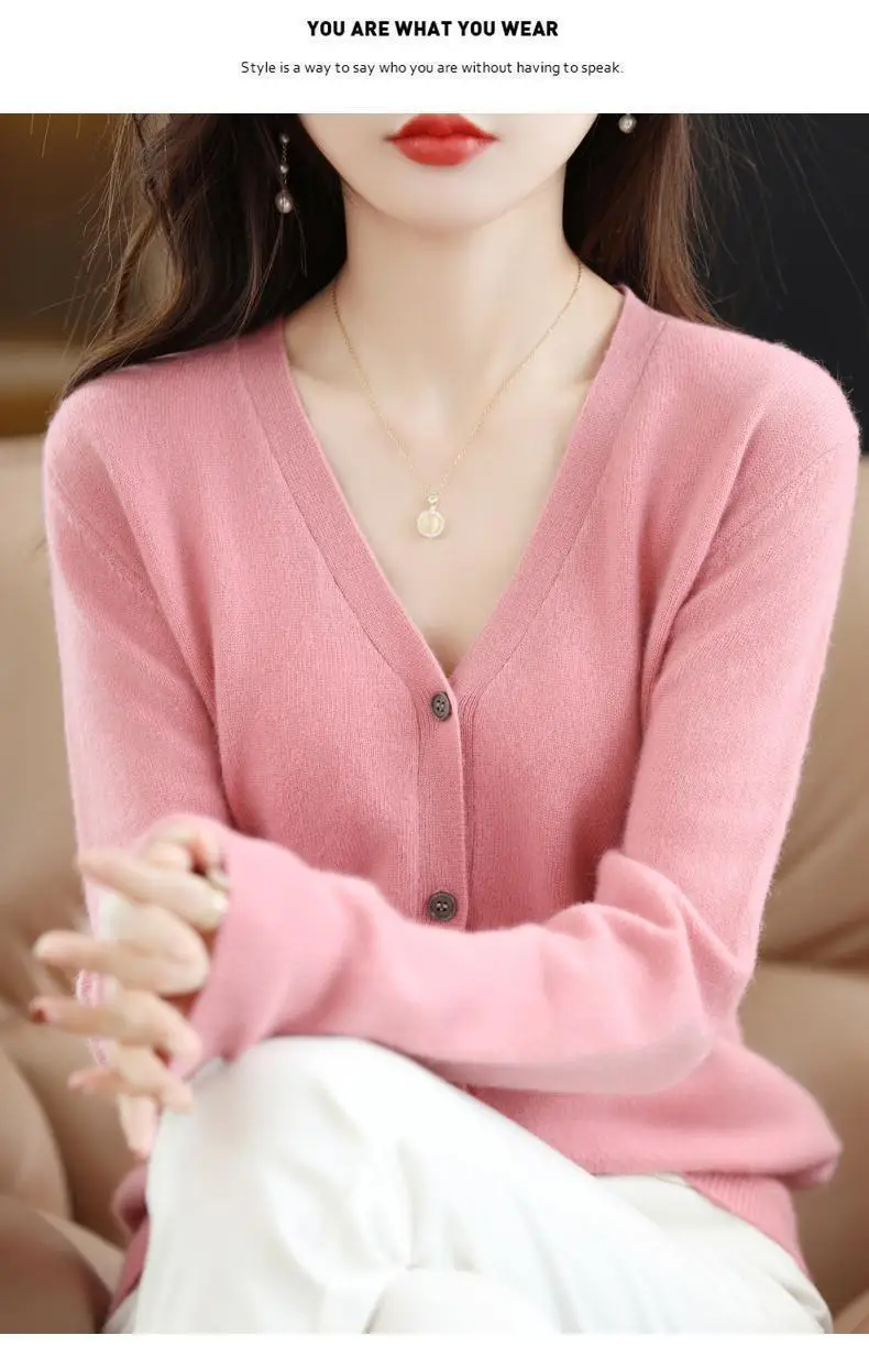 2024 New V-Neck Knitted Cardigan Women Plus Size — feature 30