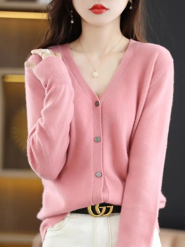 2024 New V-Neck Knitted Cardigan Women Plus Size - Image 6