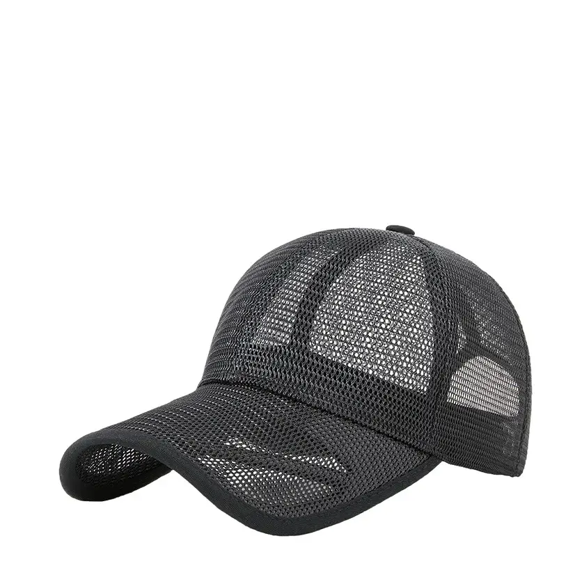 Women Full Mesh Baseball Cap Khaki Plus Size