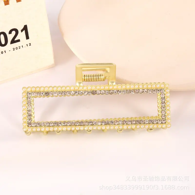 Electroplated Pearl Cyber Hair Clip for Women - Image 42