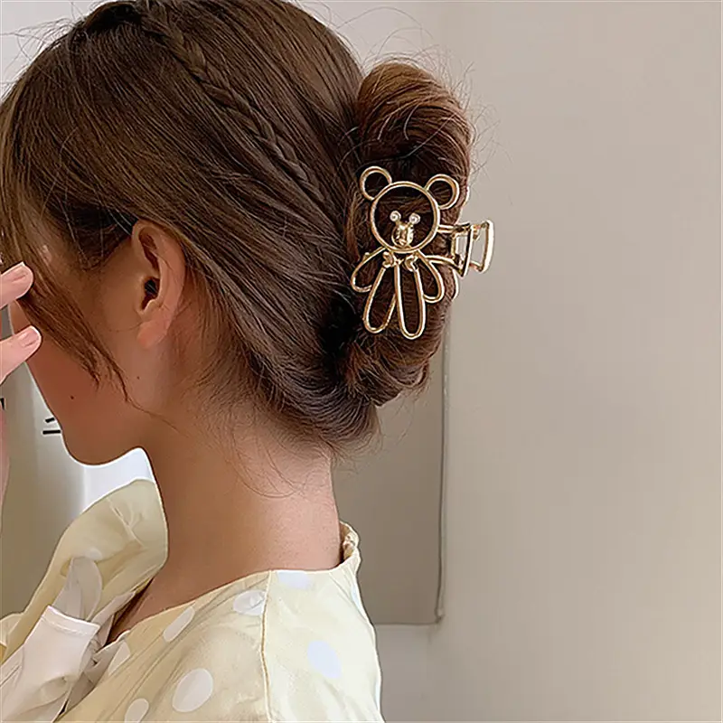Electroplated Pearl Cyber Hair Clip for Women - Image 26