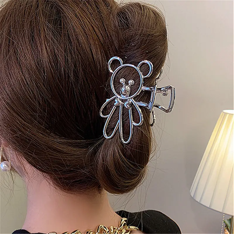 Electroplated Pearl Cyber Hair Clip for Women - Image 27