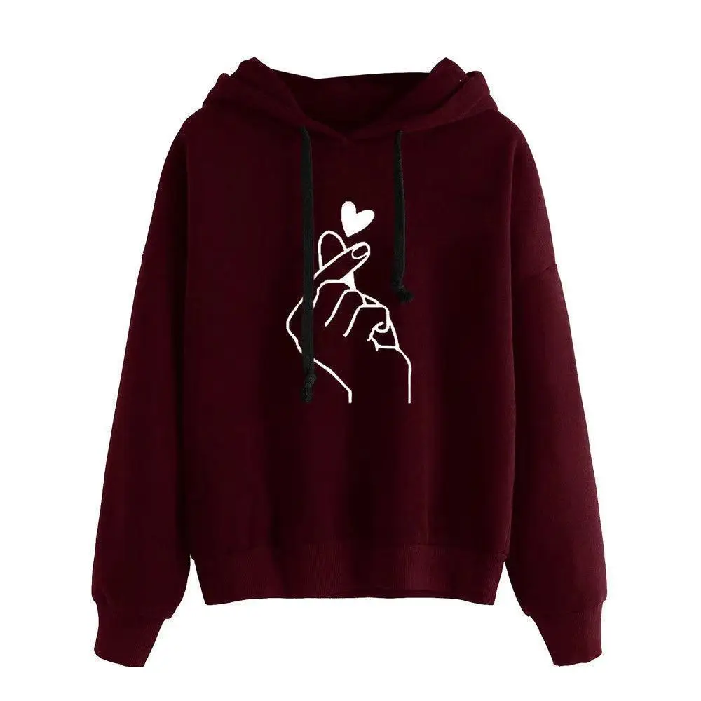 2021 Women's Printed Hooded Sweatshirt Plus Size - Image 5