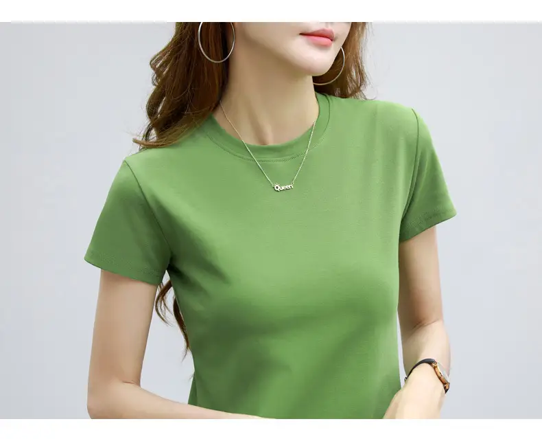 Women Blue Slim Fit T-Shirt Summer Wear — feature 11