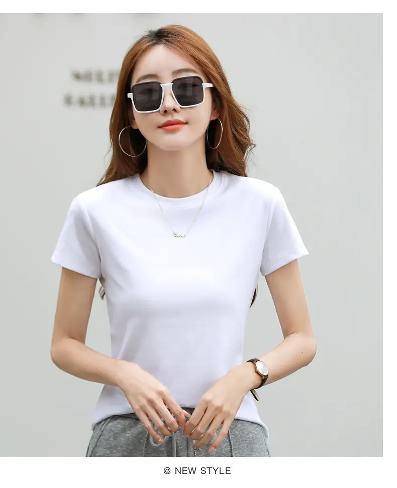 Women Blue Slim Fit T-Shirt Summer Wear — feature 14