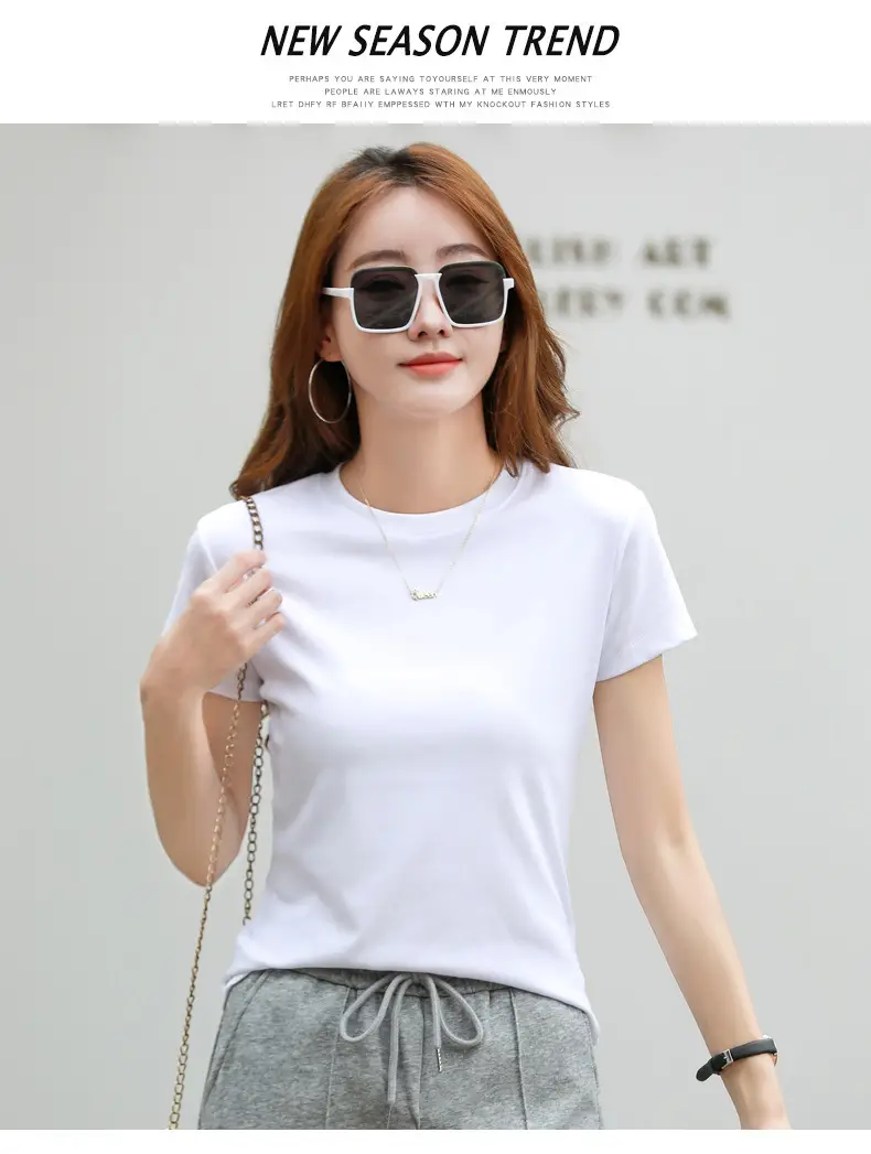 Women Blue Slim Fit T-Shirt Summer Wear — feature 16