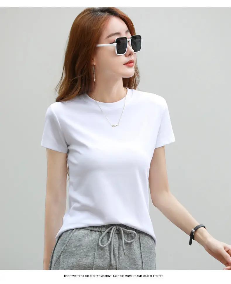 Women Blue Slim Fit T-Shirt Summer Wear — feature 17