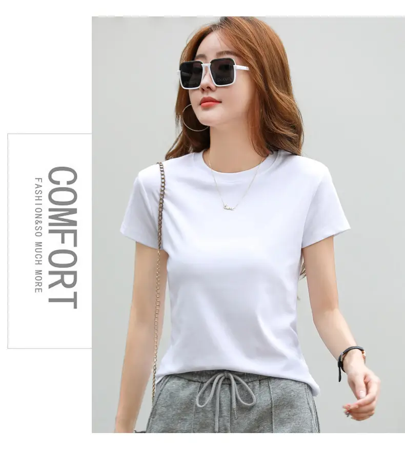 Women Blue Slim Fit T-Shirt Summer Wear — feature 22