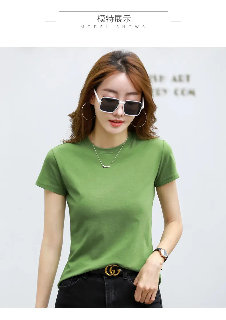 Women Blue Slim Fit T-Shirt Summer Wear — feature 6