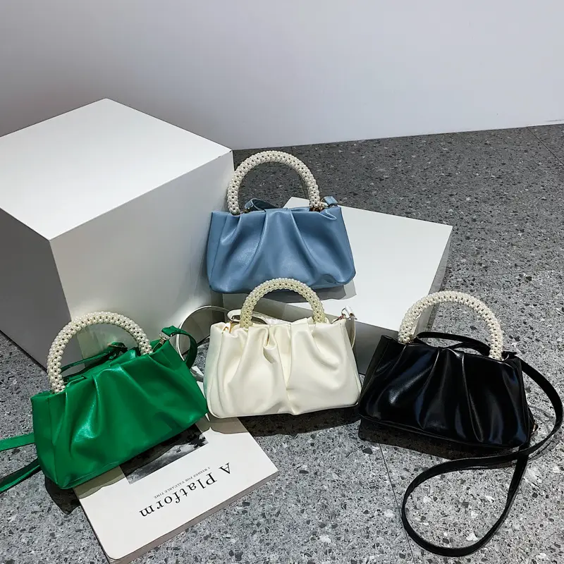 Women's Pearl Bag Shoulder Crossbody Black 2022 - Image 8