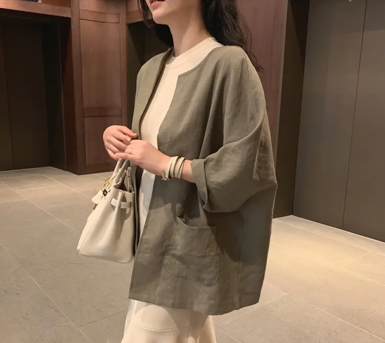 Women Loose White Cotton Linen Top 2023 Summer — feature 15